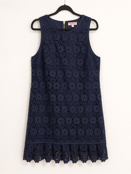 Juicy Couture Other - Juicy Couture Navy Floral Lace Dress – Girls Size 14